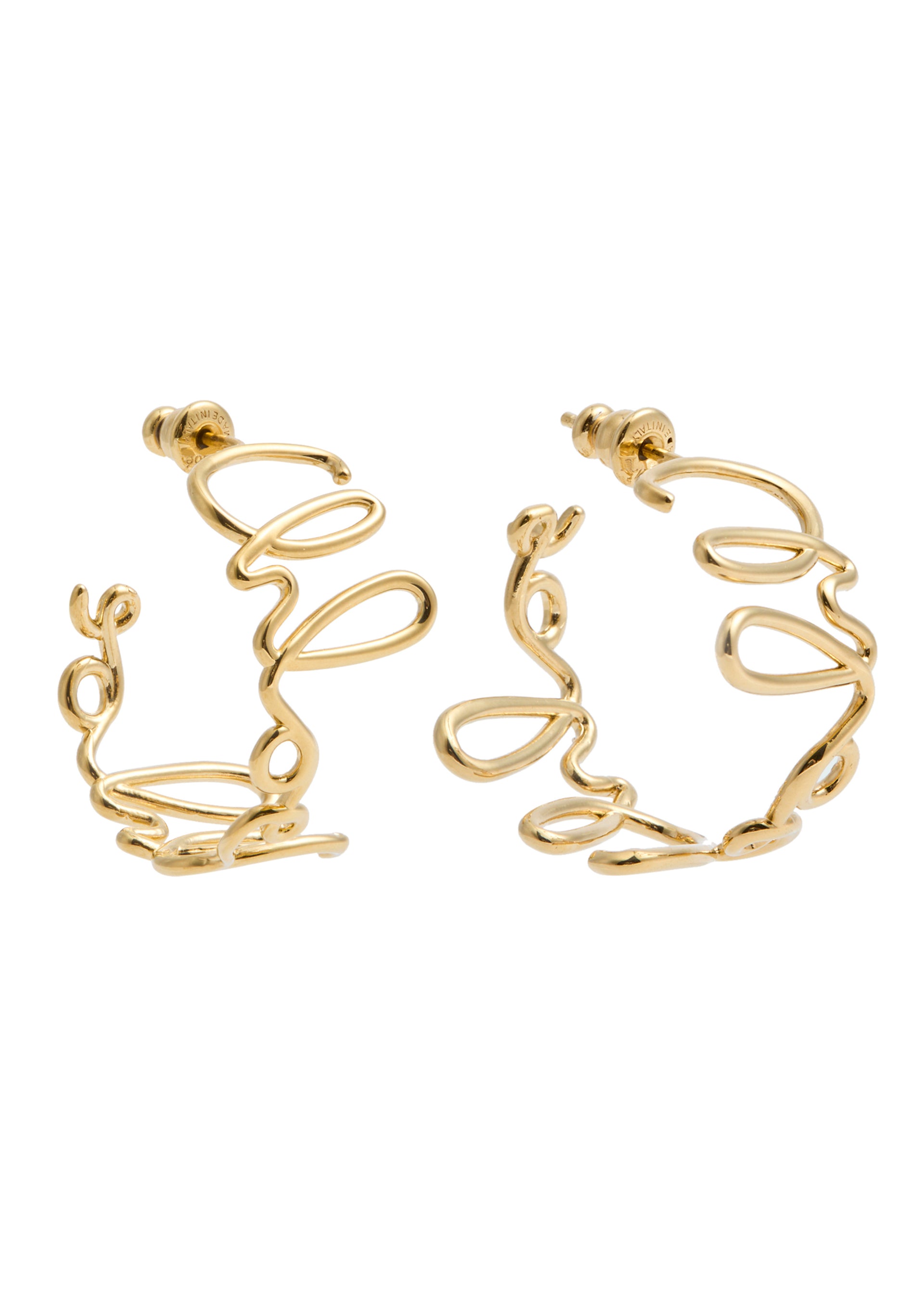 Iconic logo hoop earrings