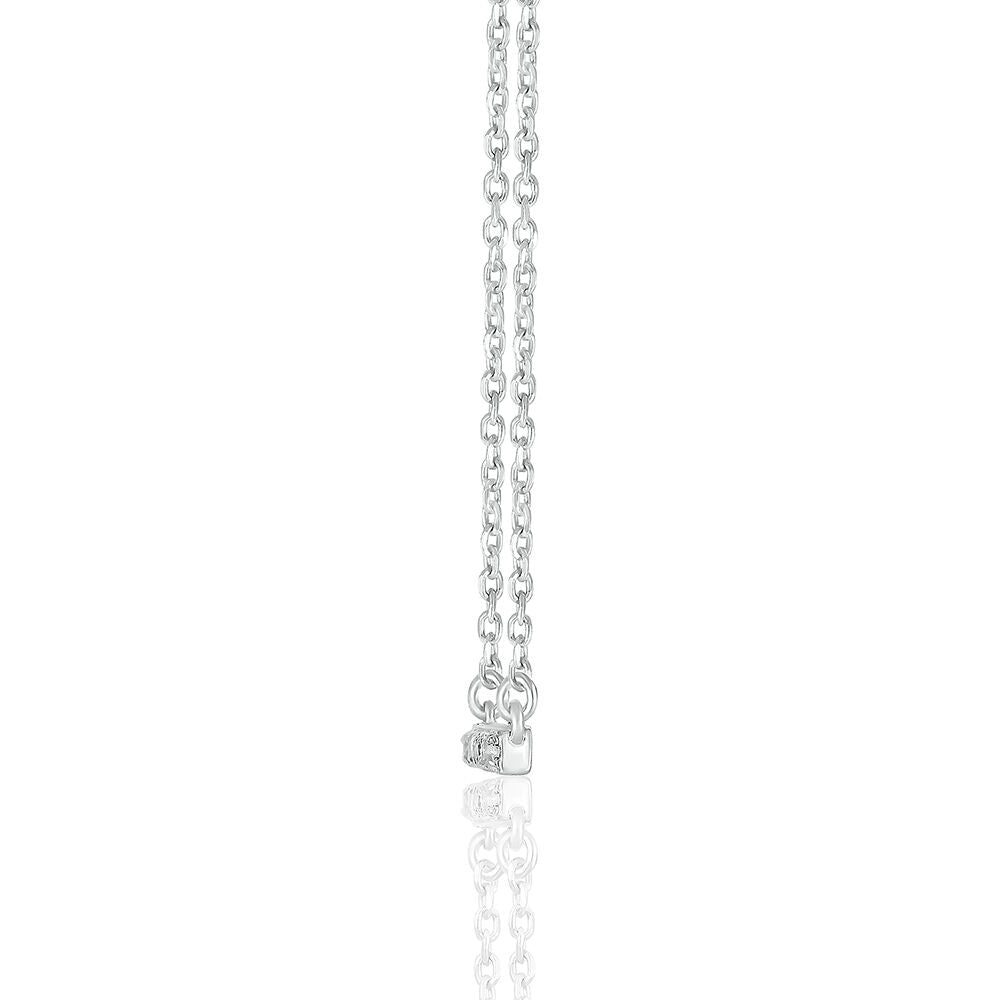 Diamond Bar Pendant in Sterling Silver (1/10 ct. tw.)