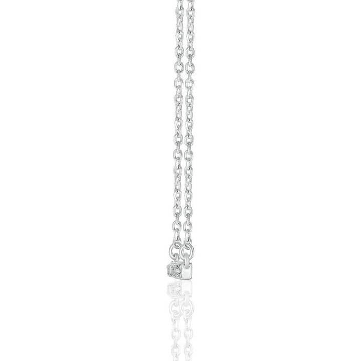 Diamond Bar Pendant in Sterling Silver (1/10 ct. tw.)