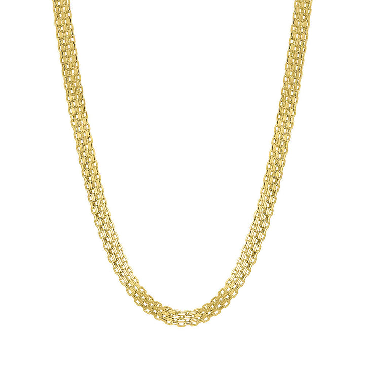 Bismark Chain Necklace in 14K Yellow Gold, 15”