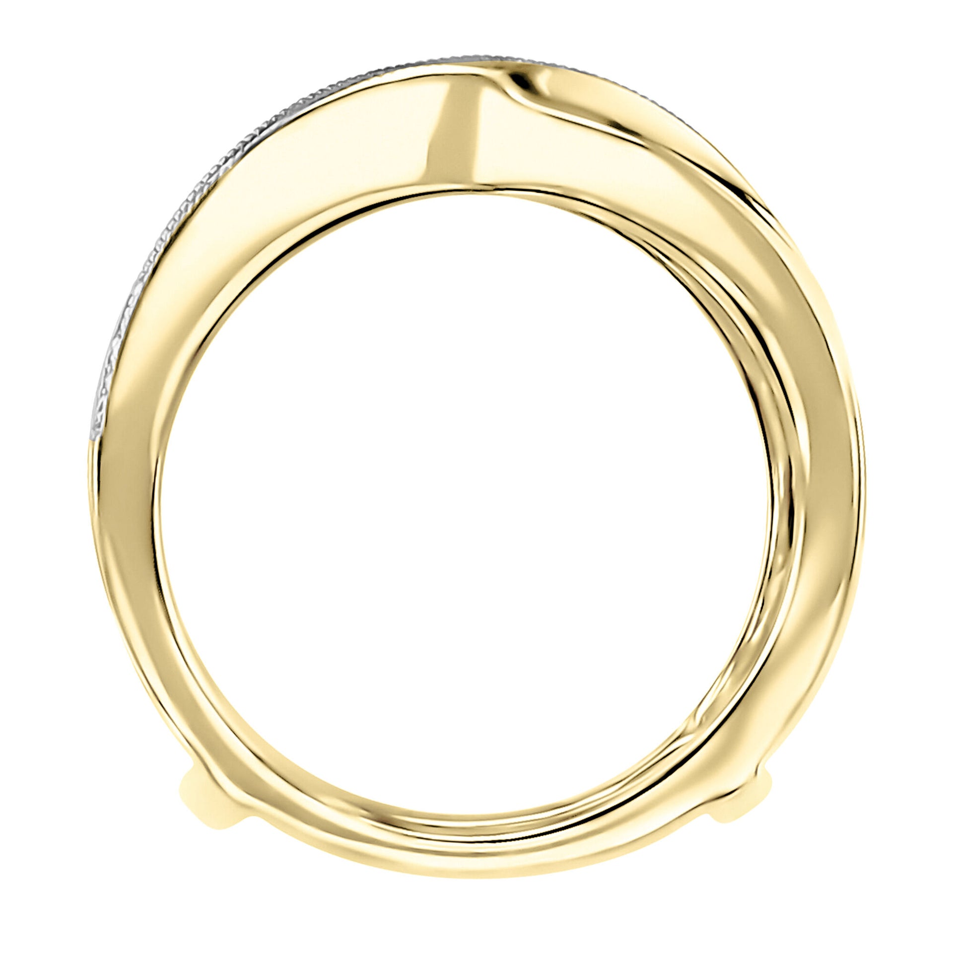 Diamond Twist Ring Enhancer in 14K Yellow Gold (1/5 ct. tw.)