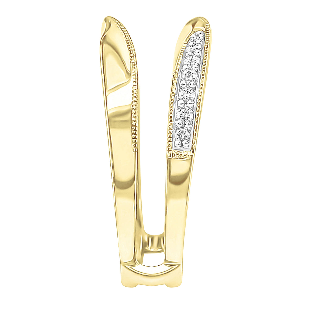 Diamond Twist Ring Enhancer in 14K Yellow Gold (1/5 ct. tw.)