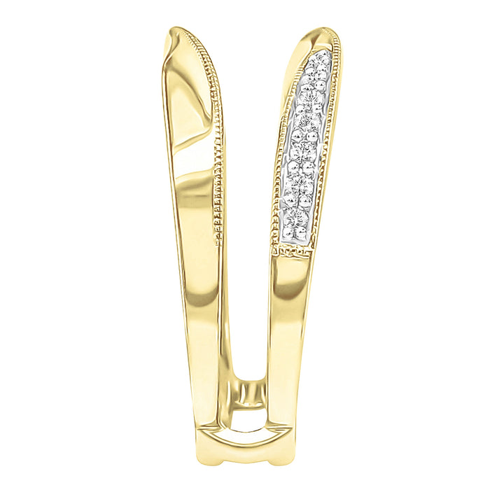 Diamond Twist Ring Enhancer in 14K Yellow Gold (1/5 ct. tw.)