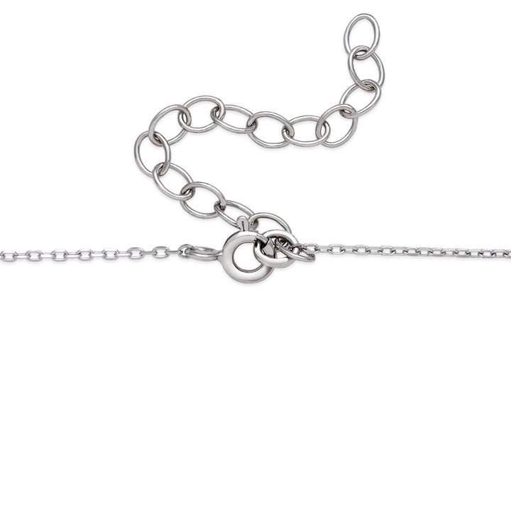 Baroque-Shaped Pearl Necklace in Sterling Silver