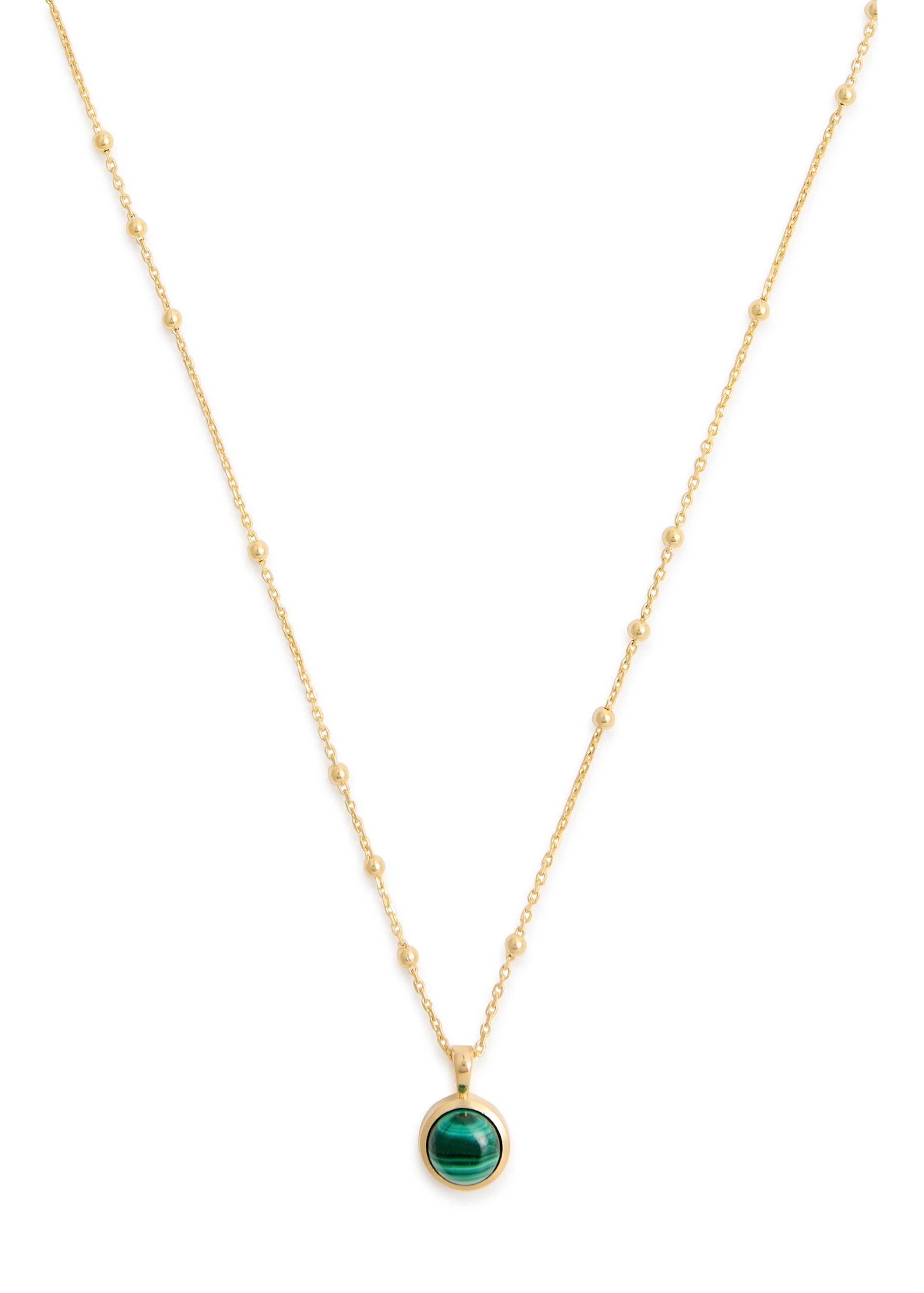 Healing Stone 18kt gold-plated necklace
