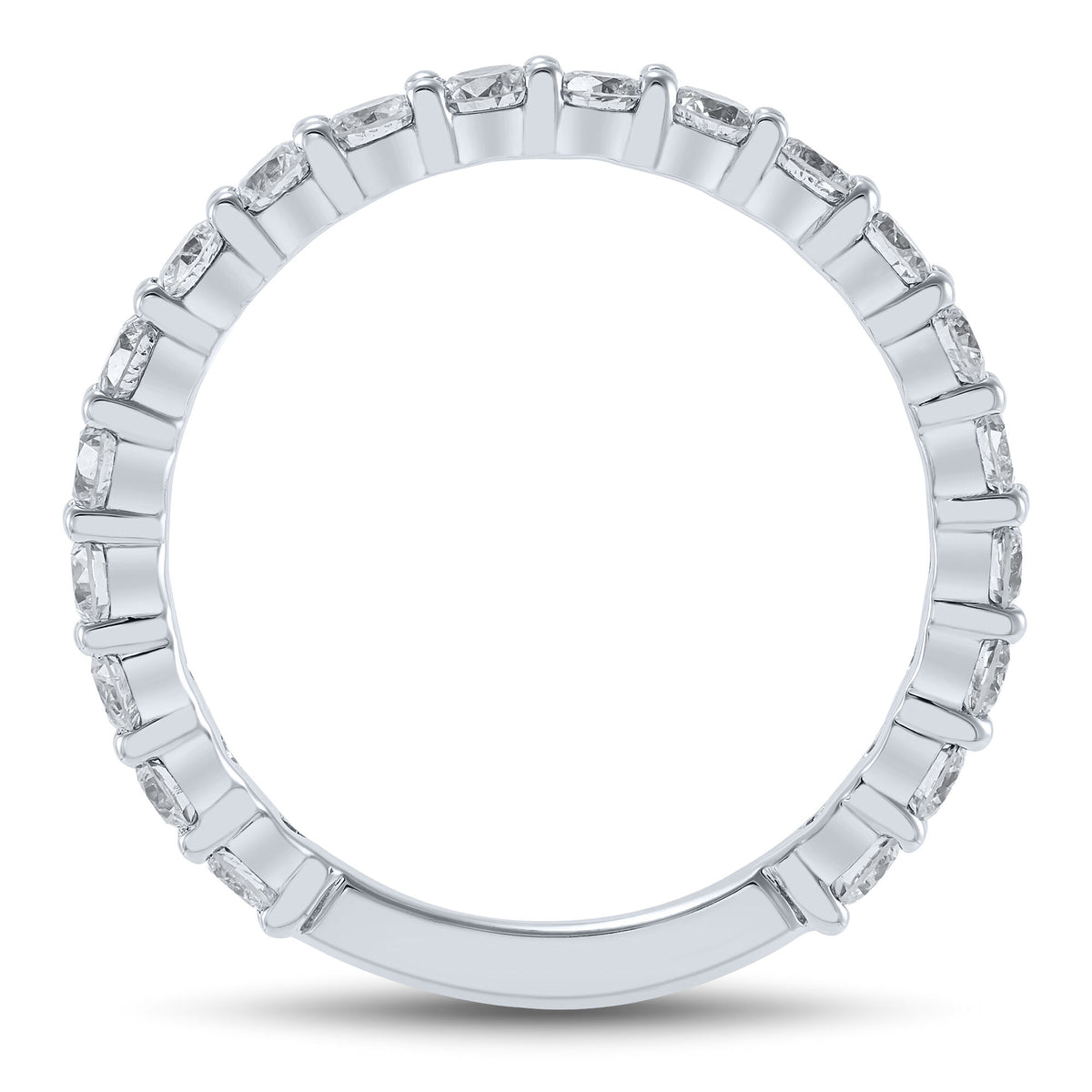 Diamond Wedding Band in 10K White Gold (1 ct. tw.)