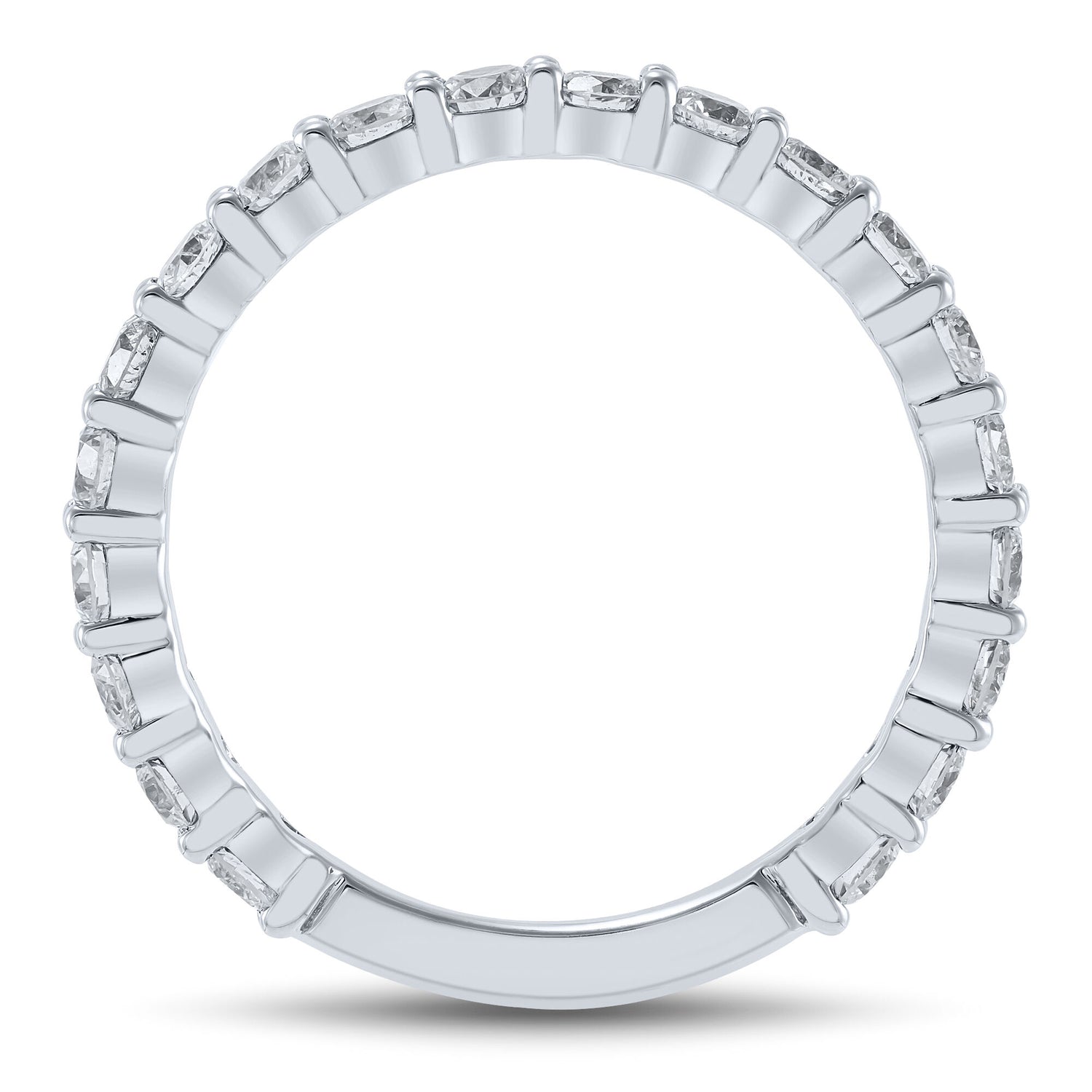 Diamond Wedding Band in 10K White Gold (1 ct. tw.)