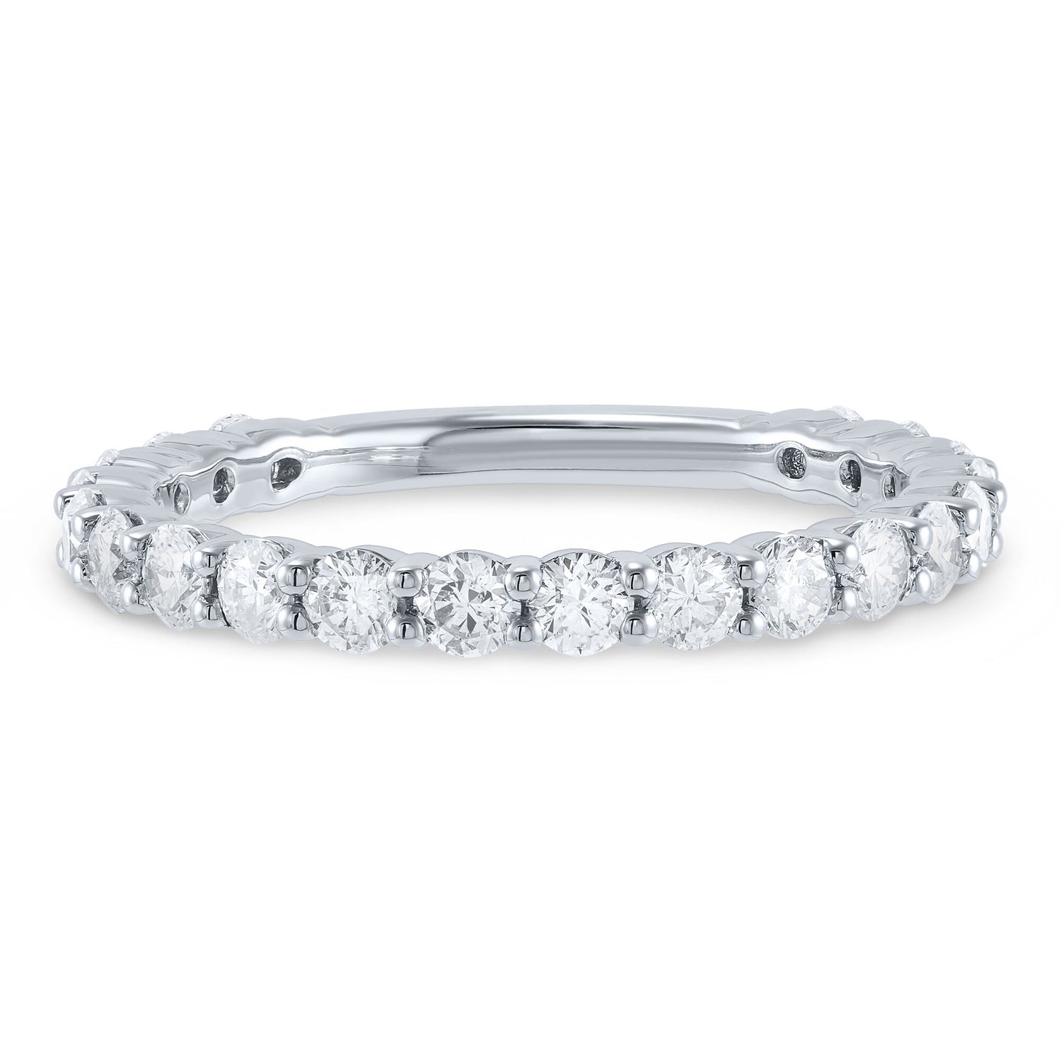 Diamond Wedding Band in 10K White Gold (1 ct. tw.)