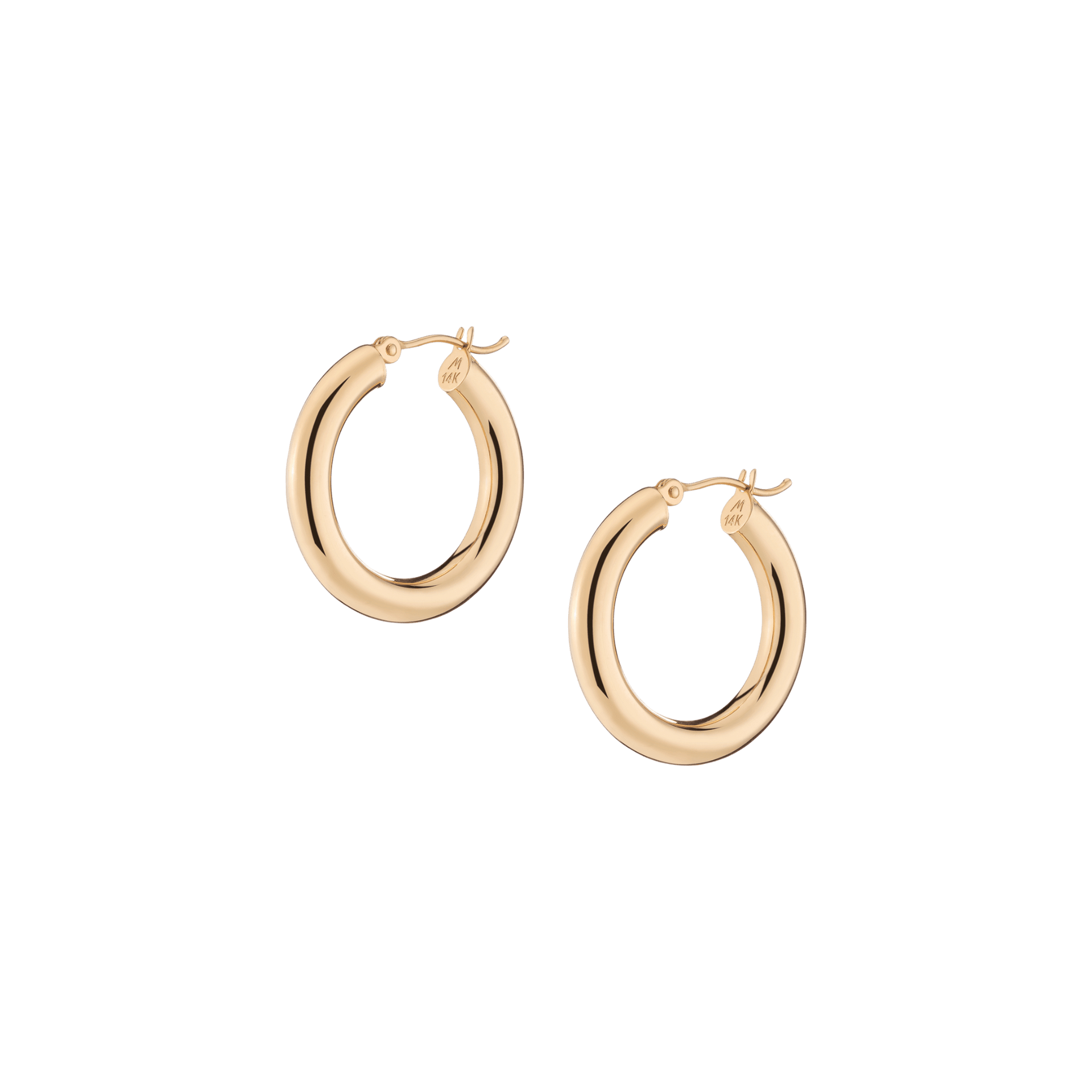 Gold Hoop Earrings - 4mm
