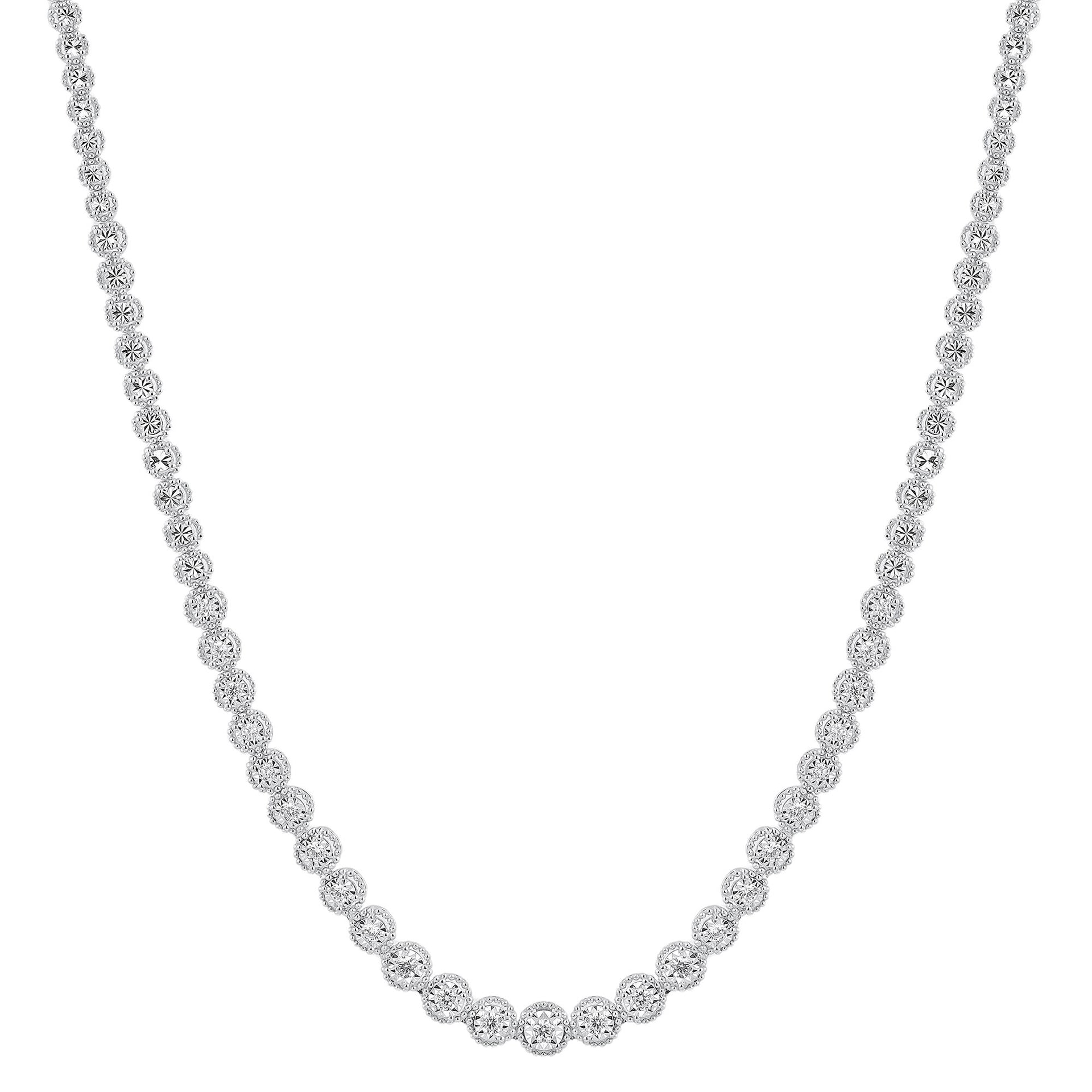 Diamond Necklace in Sterling Silver (1 ct. tw.)