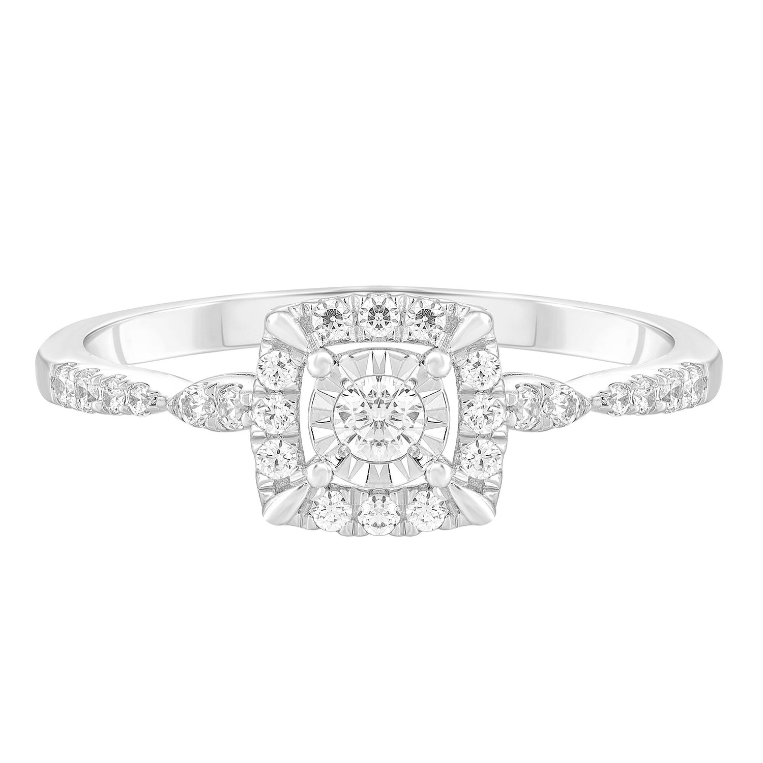 Diamond Promise Ring in 10K White Gold (1/4 ct. tw.)