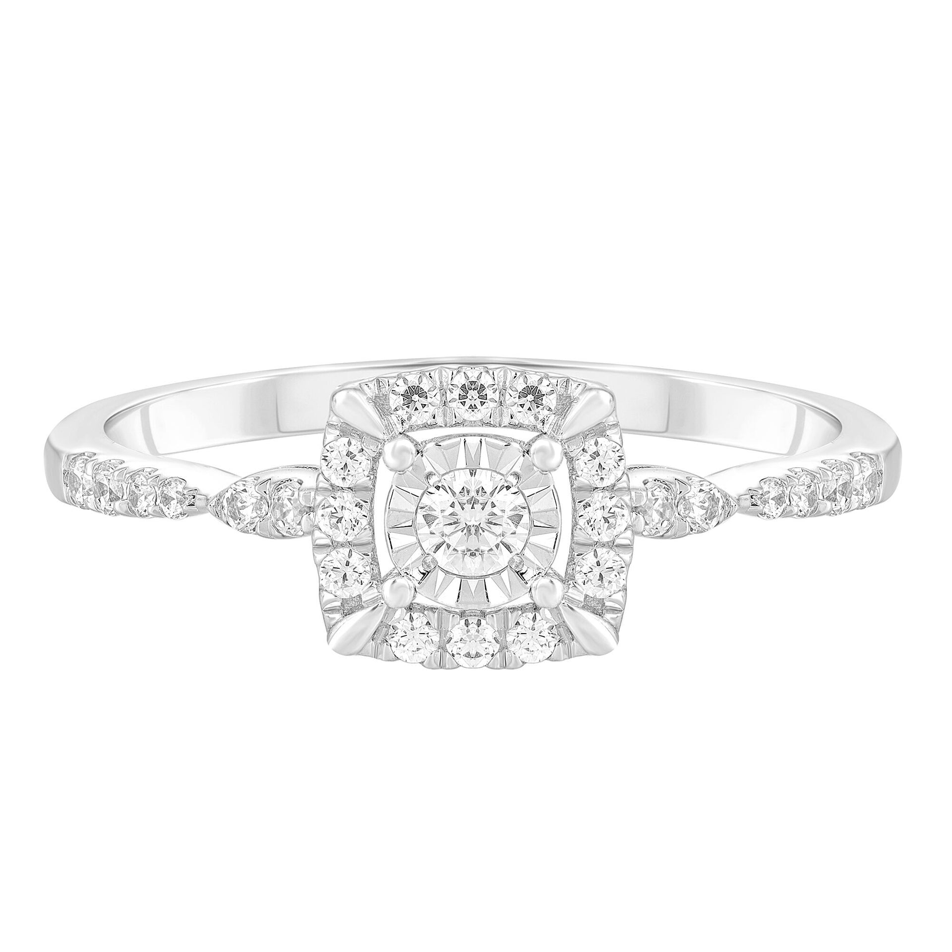 Diamond Promise Ring in 10K White Gold (1/4 ct. tw.)