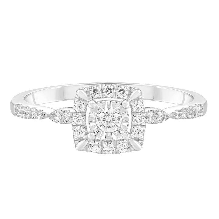Diamond Promise Ring in 10K White Gold (1/4 ct. tw.)