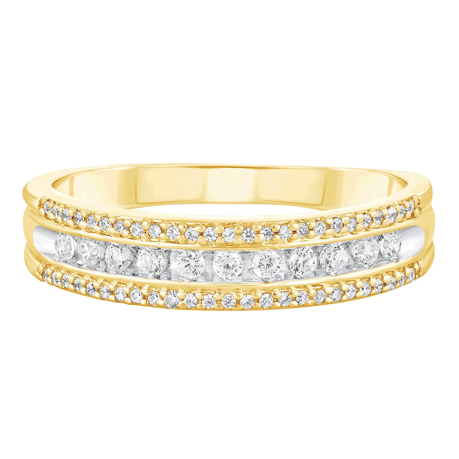 Diamond Band in 10K Yellow Gold (1/4 ct. tw.)