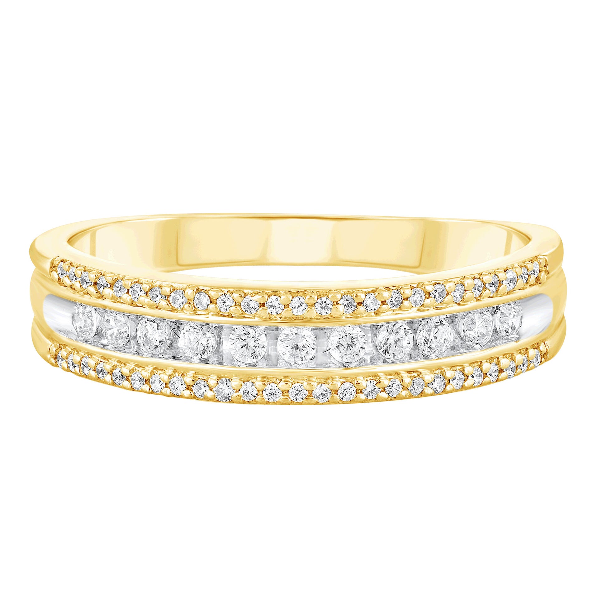 Diamond Band in 10K Yellow Gold (1/4 ct. tw.)
