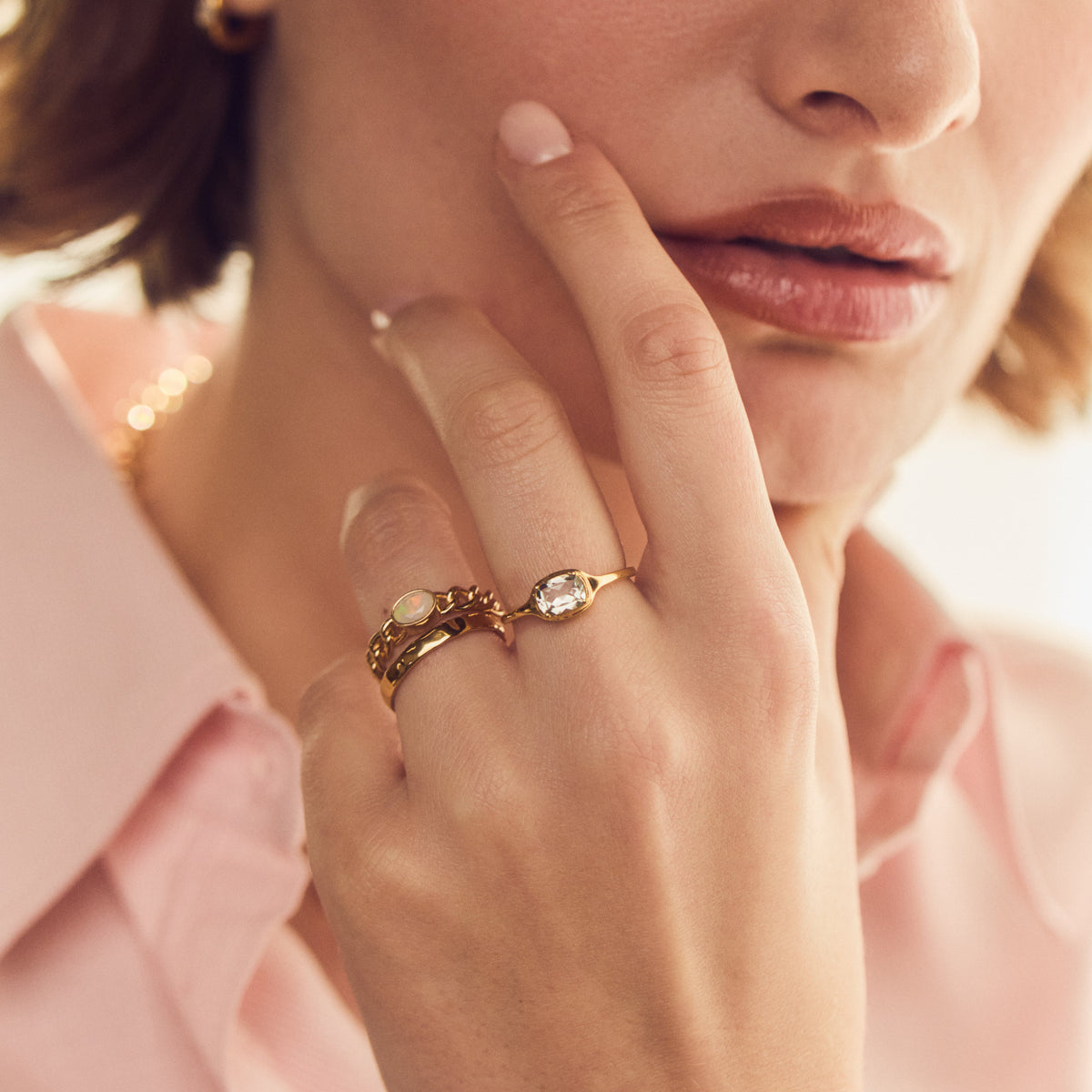Posie Green Amethyst Ring
