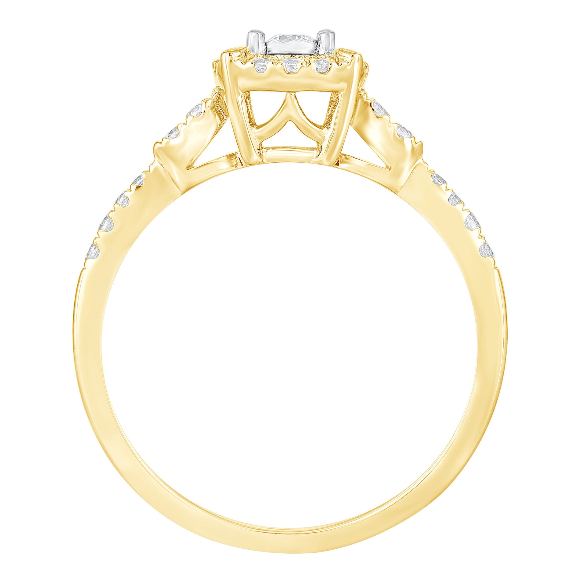 Diamond Promise Ring in 10K Yellow Gold (1/4 ct. tw.)