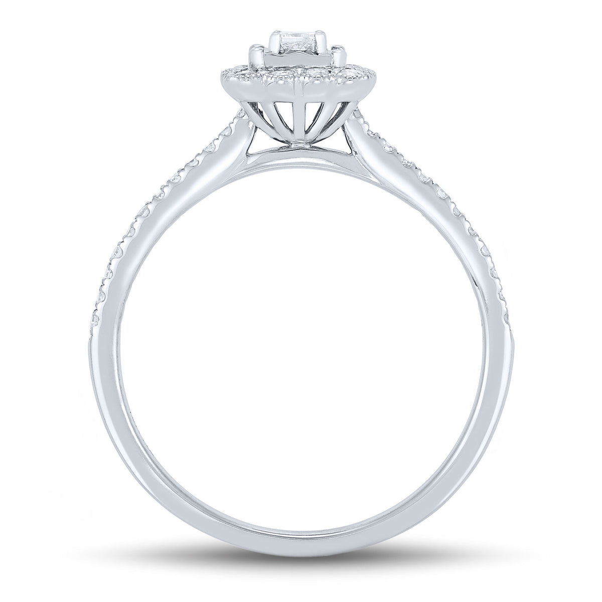 Diamond Promise Ring in 10K White Gold (1/4 ct. tw.)