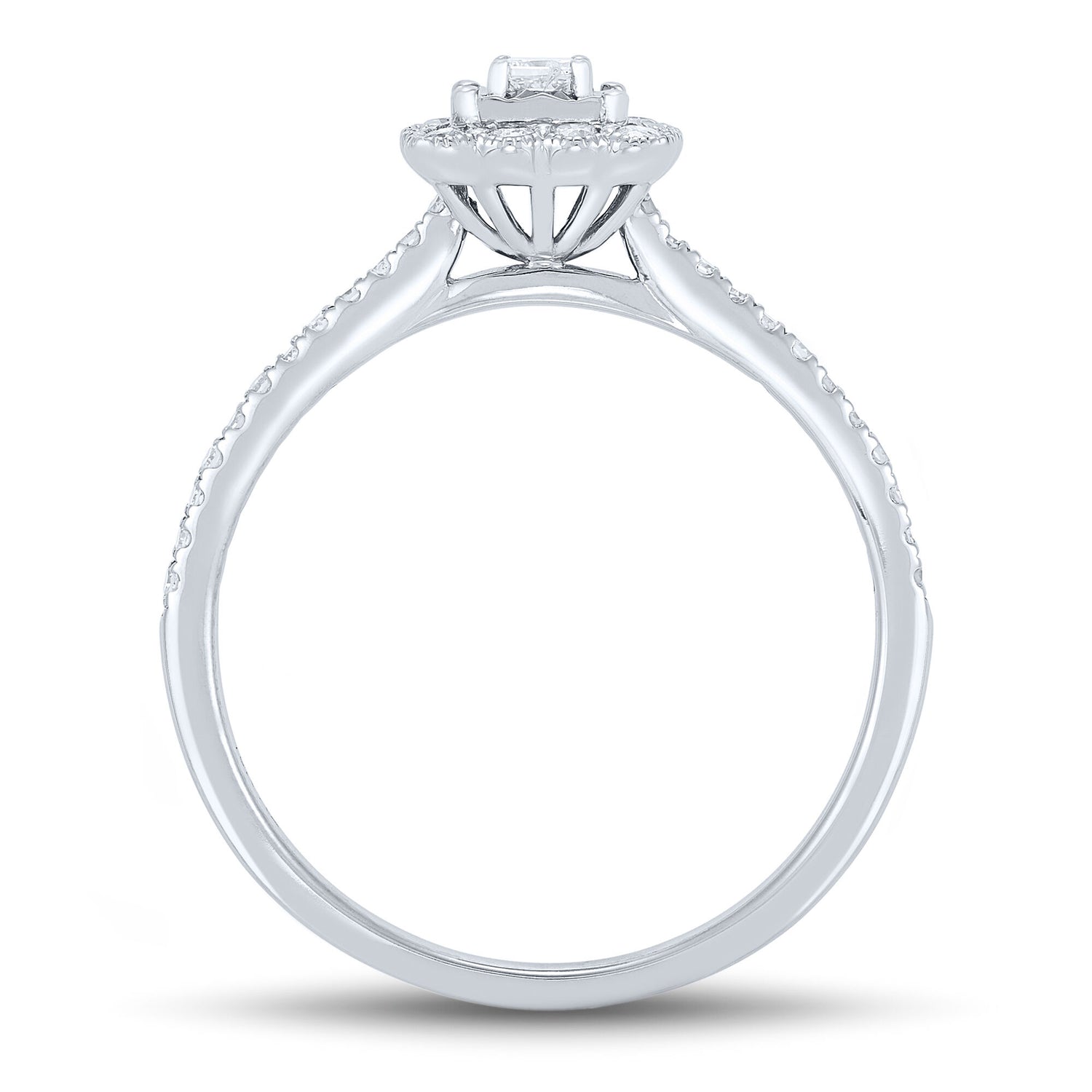 Diamond Promise Ring in 10K White Gold (1/4 ct. tw.)