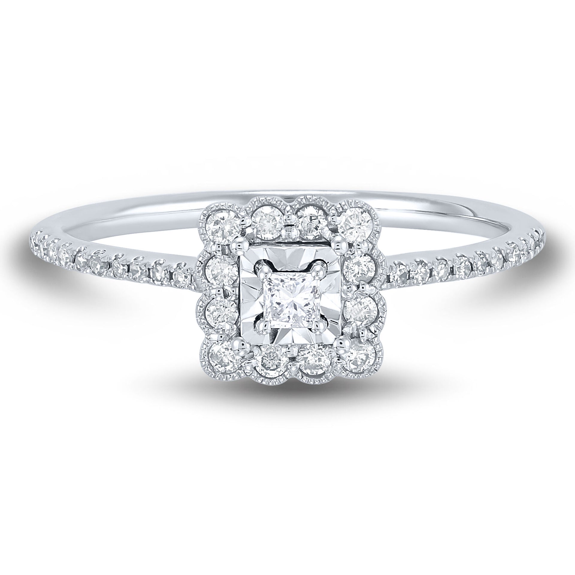 Diamond Promise Ring in 10K White Gold (1/4 ct. tw.)