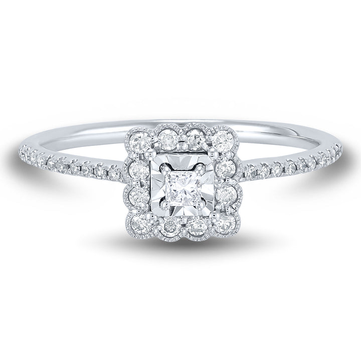 Diamond Promise Ring in 10K White Gold (1/4 ct. tw.)