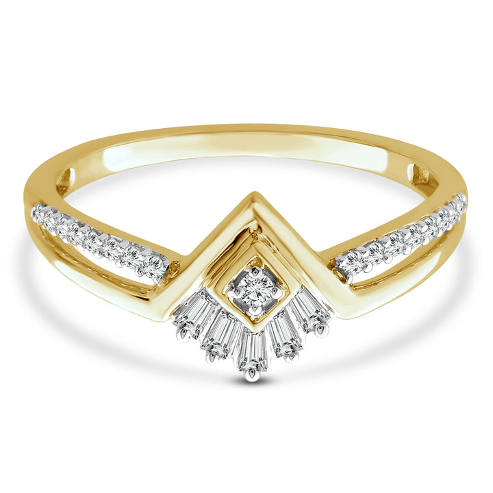 Diamond Ring in 10K Yellow Gold (1/5 ct. tw.)