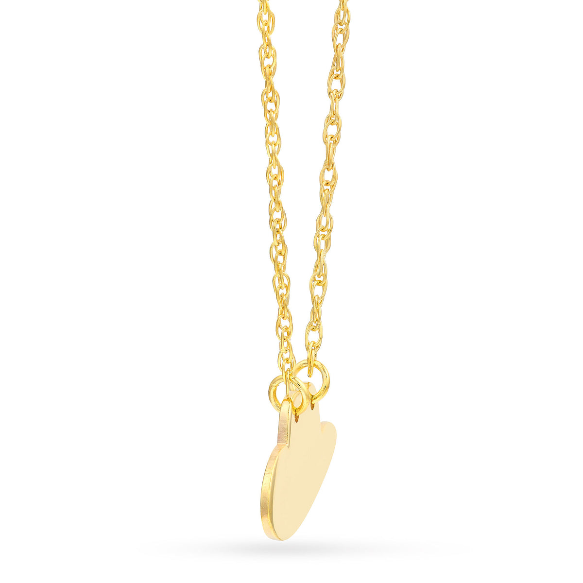 Cowboy Hat Necklace in 14K Yellow Gold