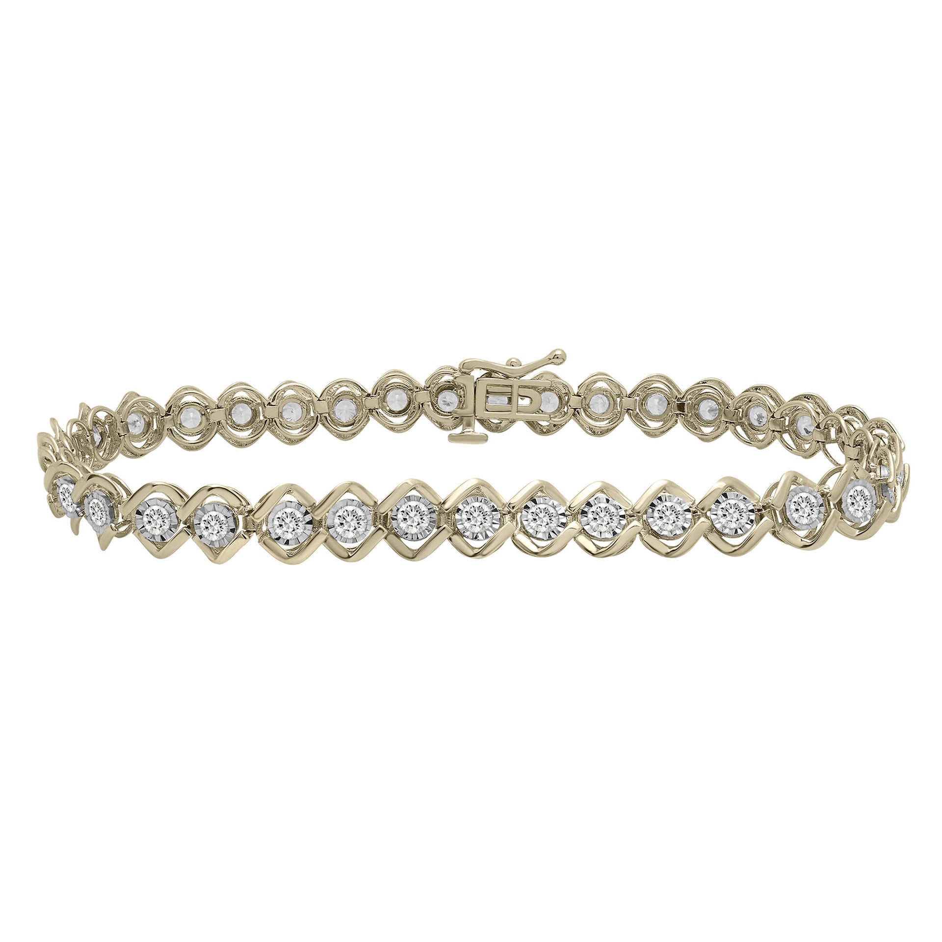 Diamond Bracelet in 10K Yellow Gold (2 ct. tw.)