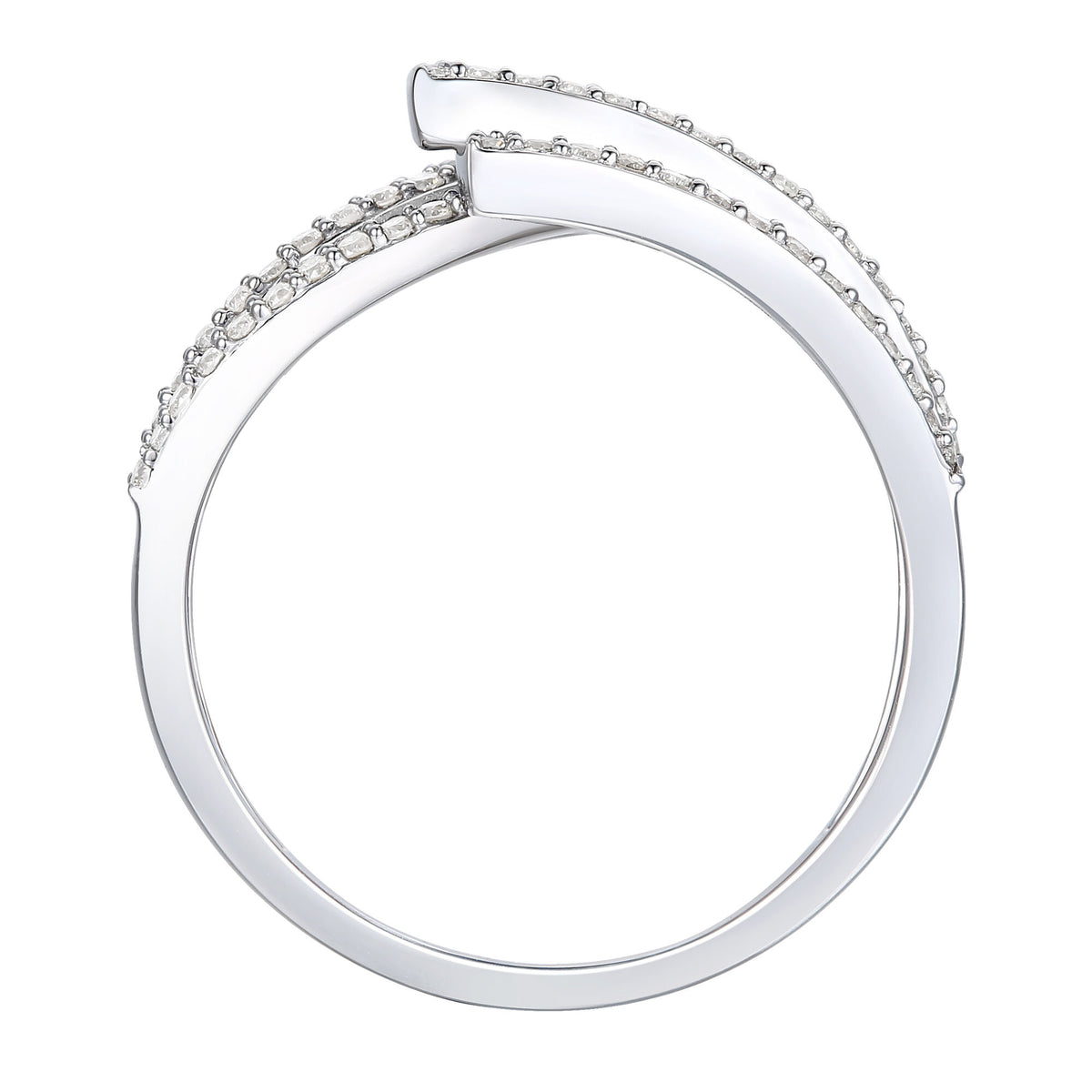 Blue Sapphire and Diamond Ring in 10K White Gold (1/2 ct. tw.)