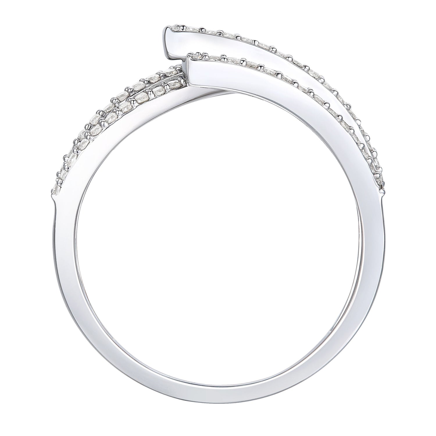 Blue Sapphire and Diamond Ring in 10K White Gold (1/2 ct. tw.)