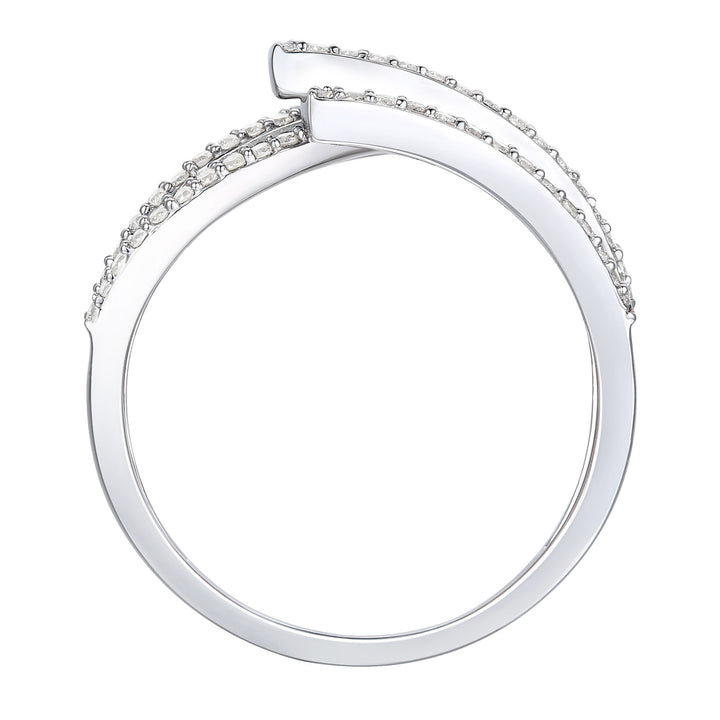 Blue Sapphire and Diamond Ring in 10K White Gold (1/2 ct. tw.)