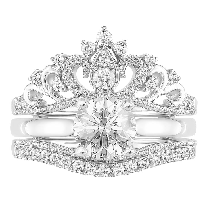 Diamond Crown Ring Insert in 14K White Gold (1/3 ct. tw.)