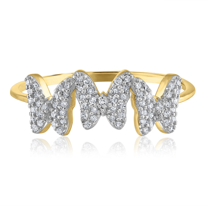 Diamond Butterfly Ring in 14K Yellow Gold (1/4 ct. tw.)