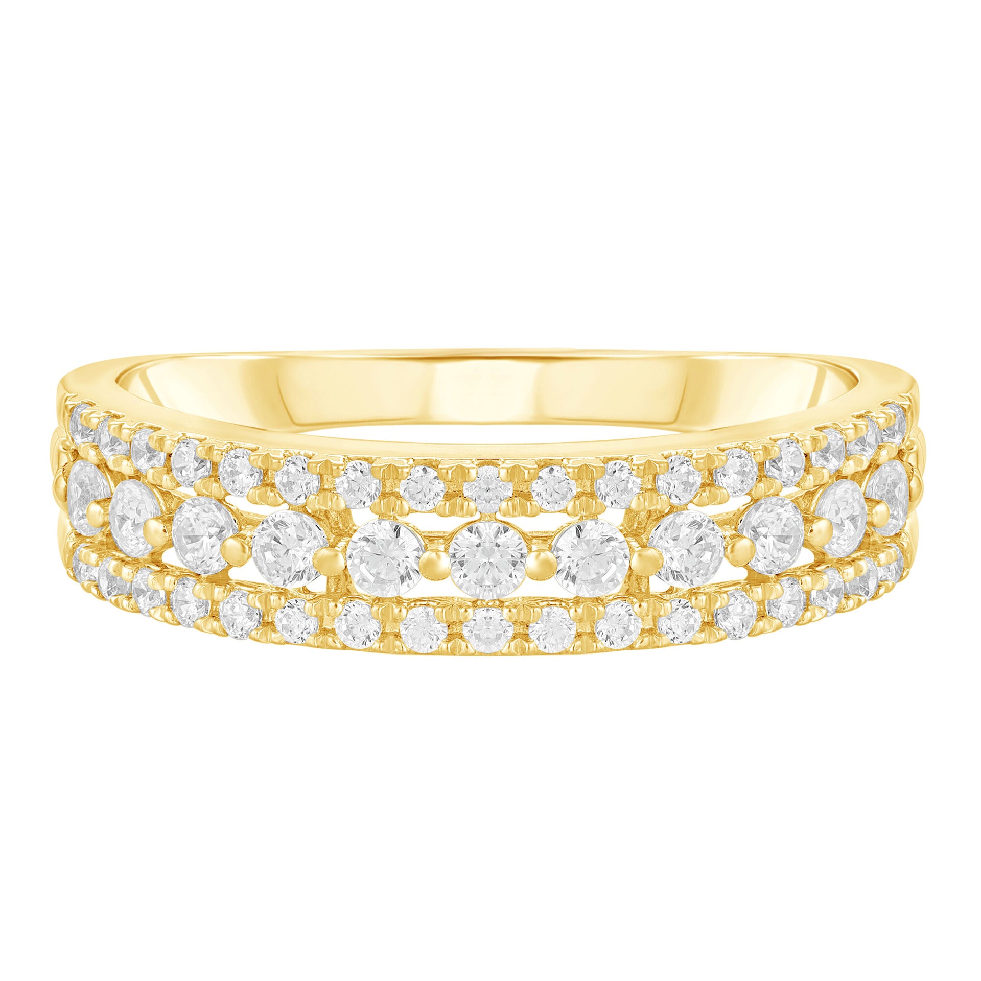 Diamond Anniversary Band in 10K Yellow Gold (1/2 ct. tw.)