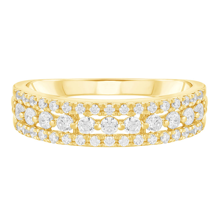 Diamond Anniversary Band in 10K Yellow Gold (1/2 ct. tw.)