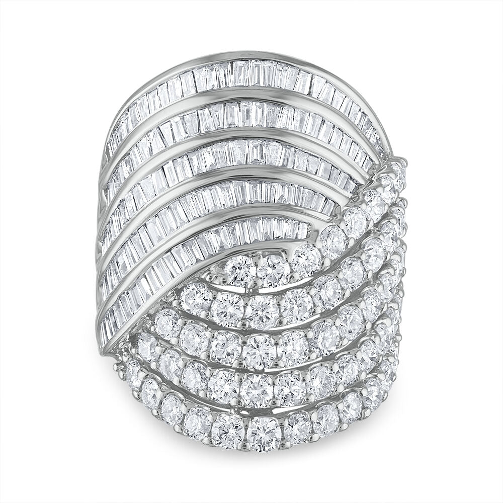 Diamond Woven Band in 10K White Gold (4 ct. tw.)