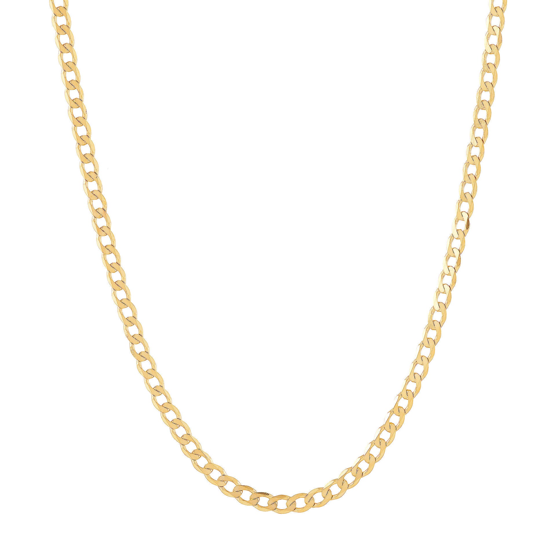 Velvet Curb Chain in 14K Yellow Gold 1.45MM, 18”