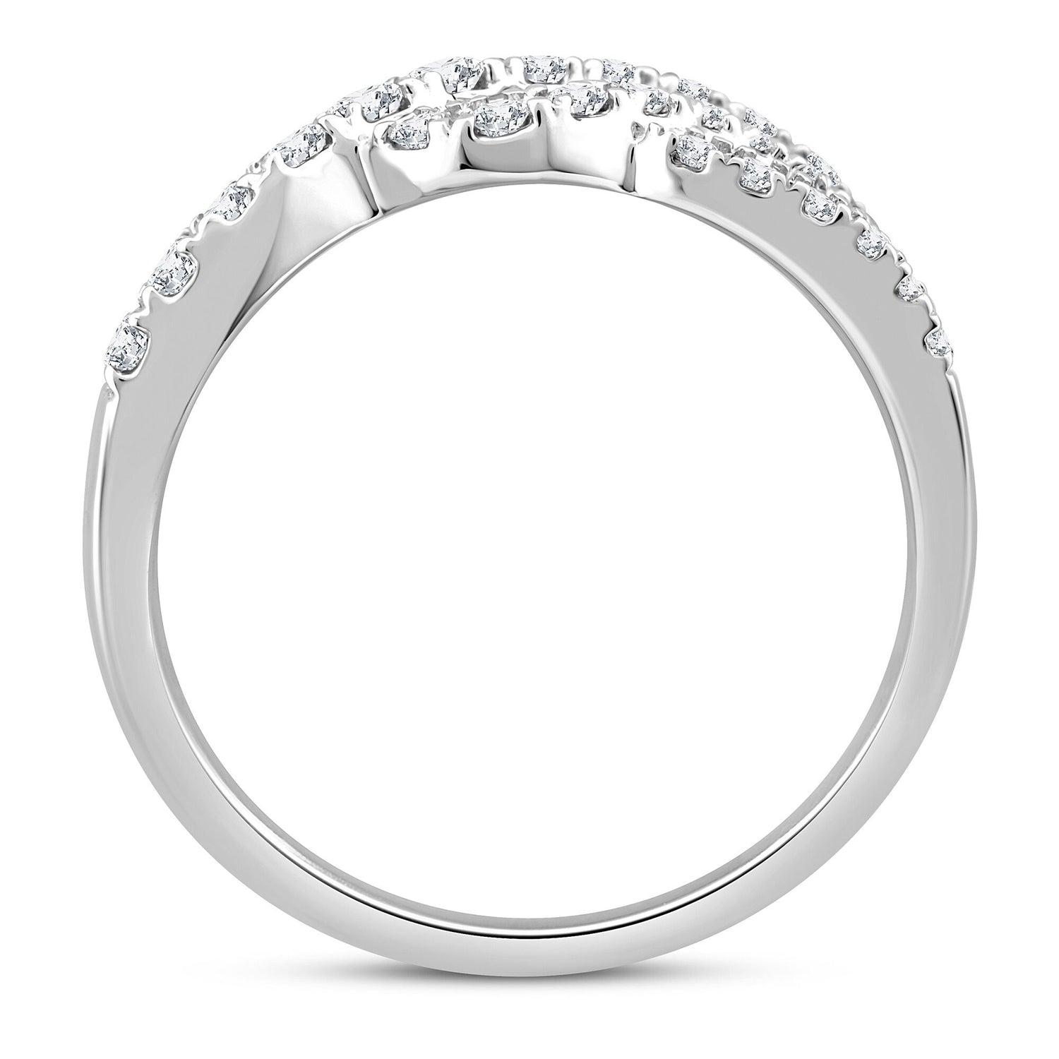 Diamond Swirl Ring in 10K White Gold (1 ct. tw.)