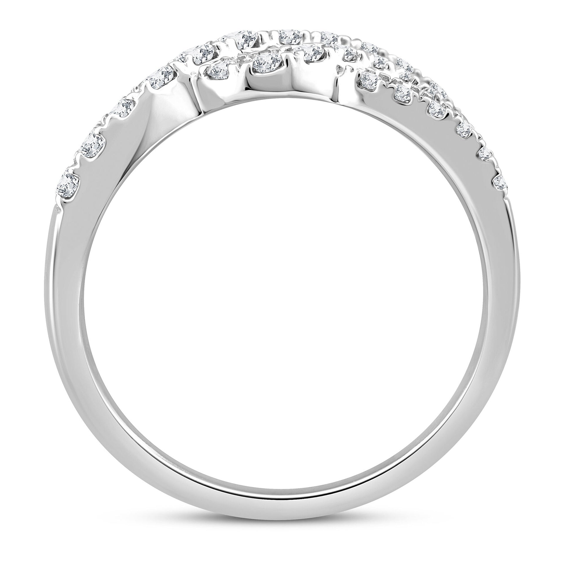 Diamond Swirl Ring in 10K White Gold (1 ct. tw.)