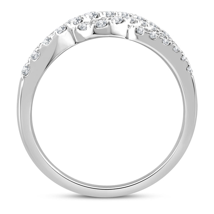 Diamond Swirl Ring in 10K White Gold (1 ct. tw.)