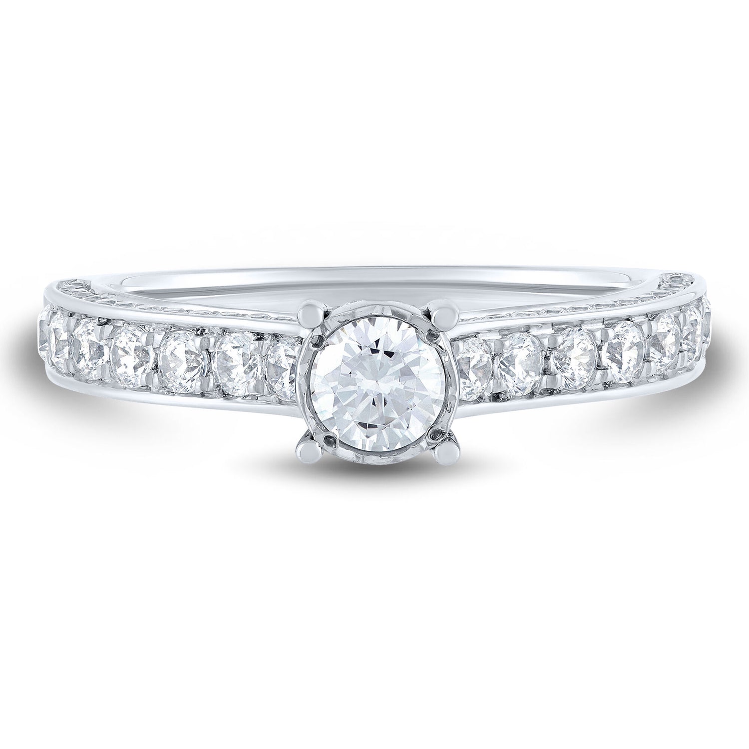 Diamond Engagement Ring in 14K White Gold (1 ct. tw.)