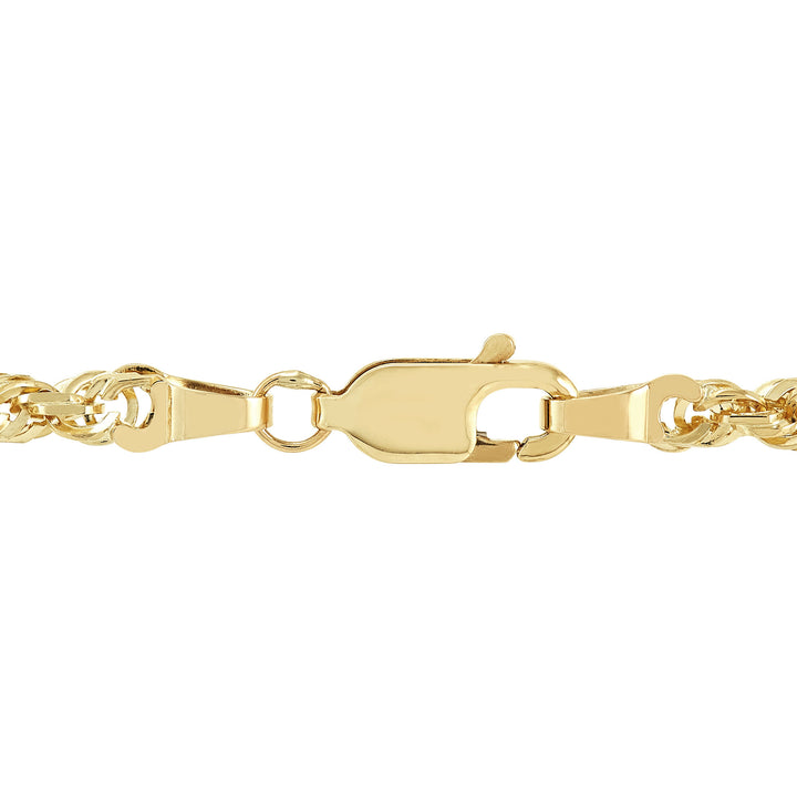 Pebbled Cross Pendant in 10K Yellow Gold