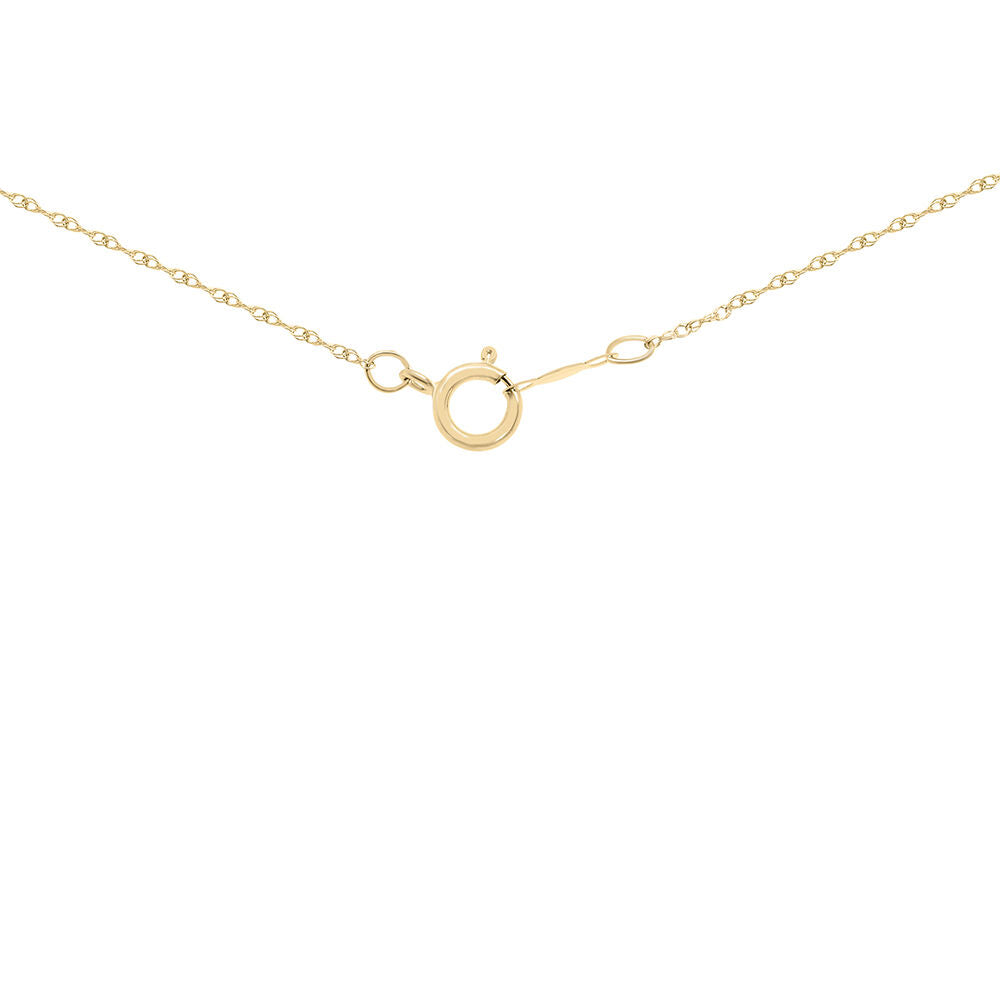 Diamond E Initial Pendant in 10K Yellow Gold (1/10 ct. tw.)