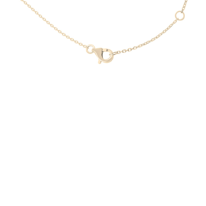 Diamond Bezel Dangle Necklace in 10K Yellow Gold (1/4 ct. tw.)