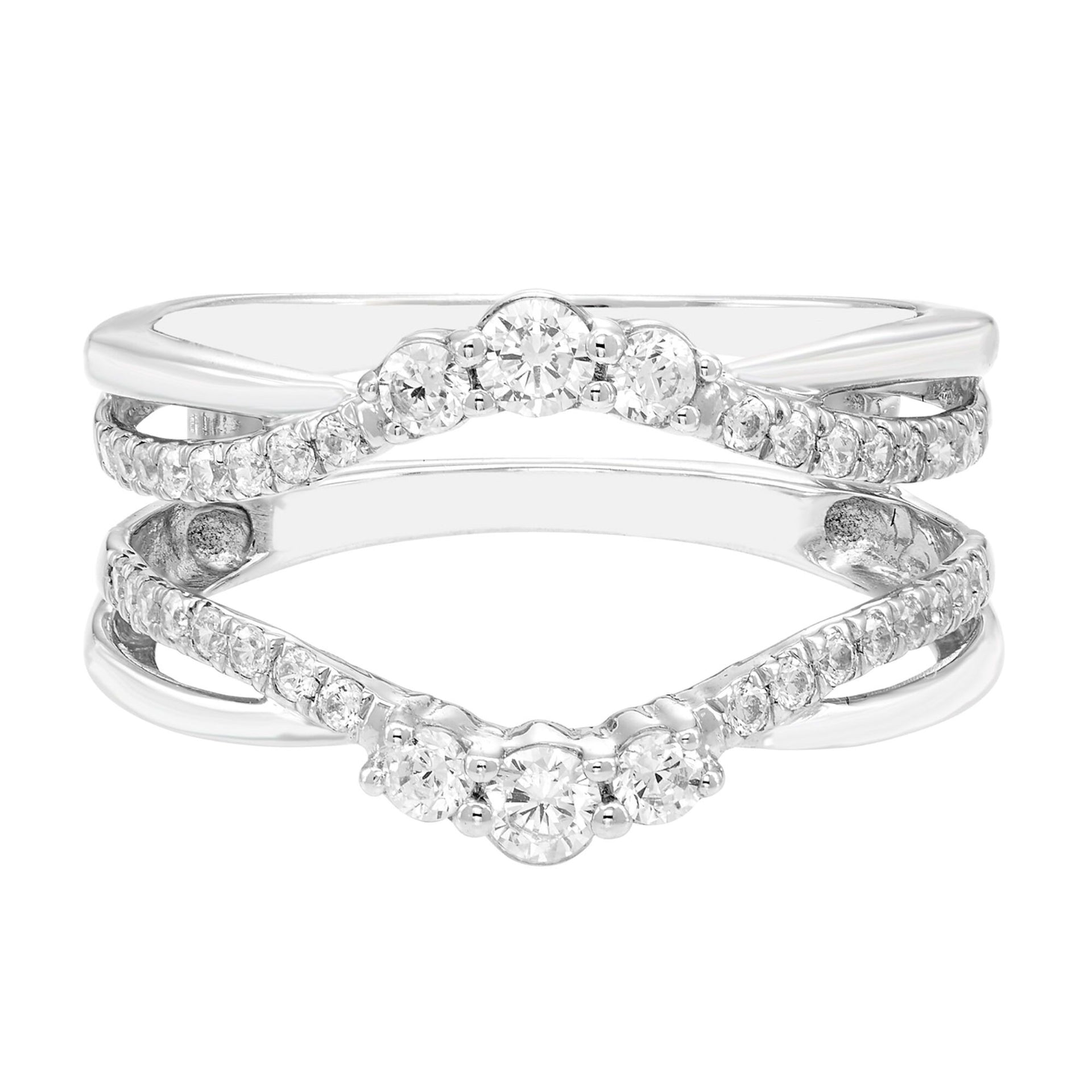 Diamond Contour Ring Insert in 14K White Gold (1/2 ct. tw.)