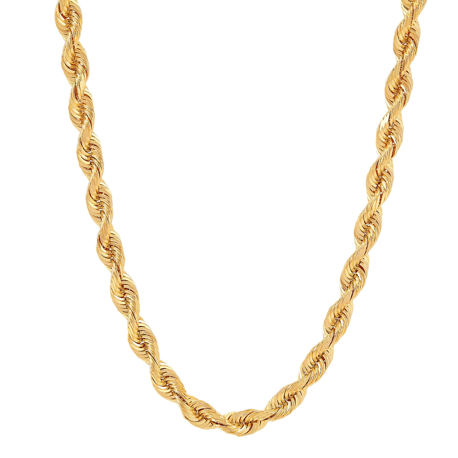 Silk Rope Chain in 14K Yellow Gold, 4.3MM, 22”