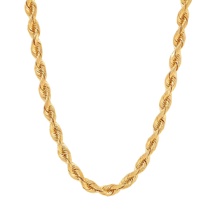 Silk Rope Chain in 14K Yellow Gold, 4.3MM, 22”