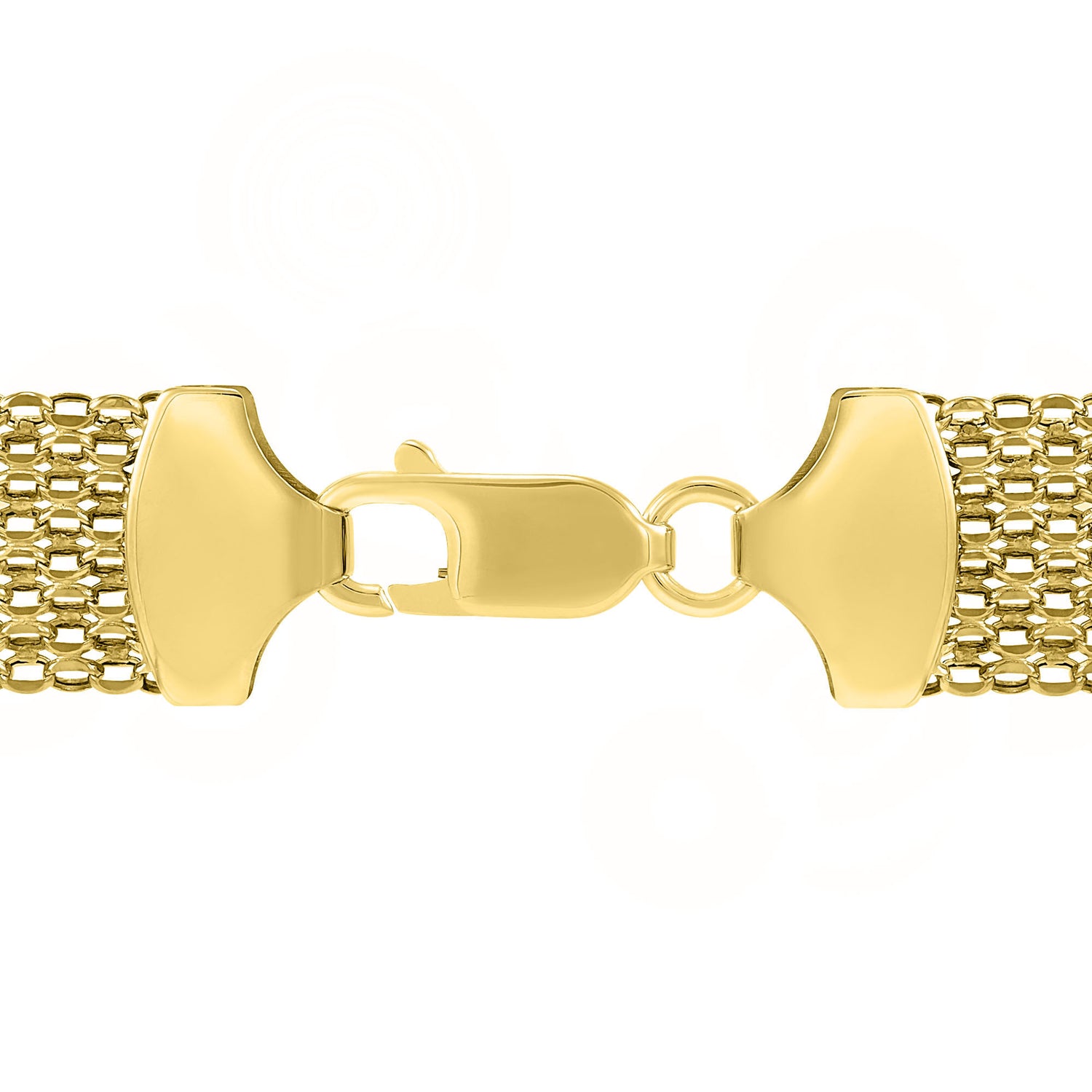 Diamond-Cut Hollow Bismark Chain in 14K Yellow Gold, 11MM, 18”