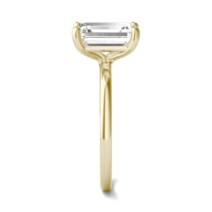 Lab-Created Moissanite Solitaire Engagement Ring in 14K Yellow Gold (2-1/2 ct. dew)