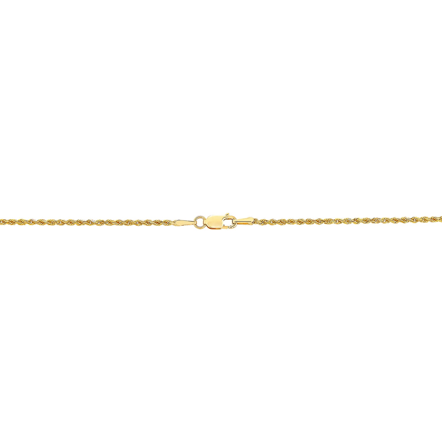 Solid Glitter Rope Chain in 14K Yellow Gold, 1.6MM, 22"